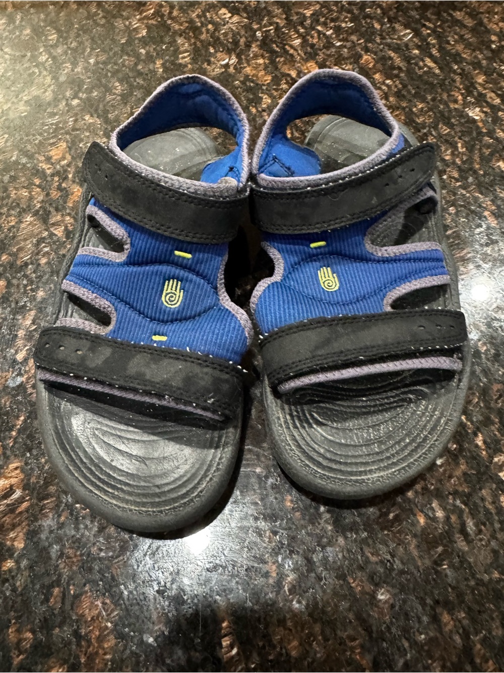 Teva Blue and Black Kids' Open-Toe Sport Sandals